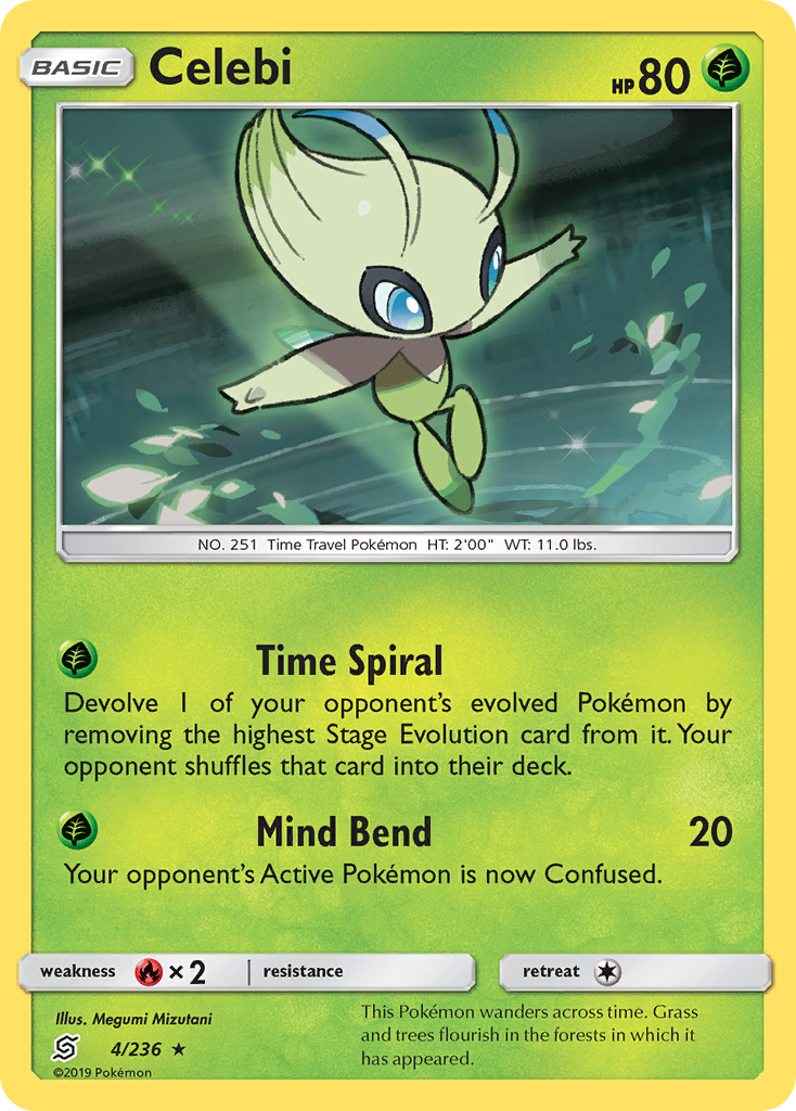 Celebi (4/236) [Sun & Moon: Unified Minds] - The Mythic Store | 24h Order Processing