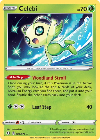 Celebi (003/072) [Sword & Shield: Shining Fates] - The Mythic Store | 24h Order Processing