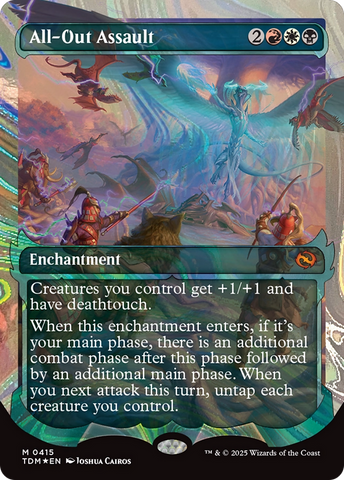 All-Out Assault (Showcase) (Halo Foil) [Tarkir: Dragonstorm] - The Mythic Store | 24h Order Processing