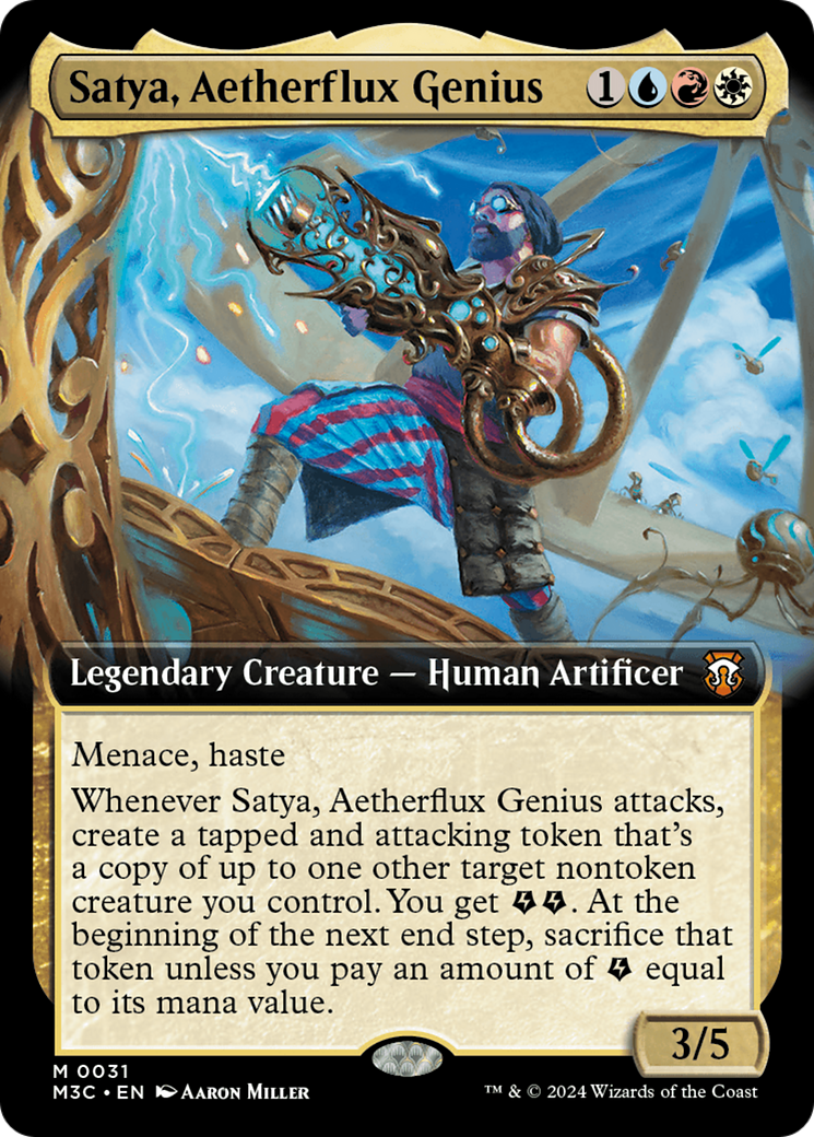 Satya, Aetherflux Genius (Extended Art) [Modern Horizons 3 Commander] - The Mythic Store | 24h Order Processing