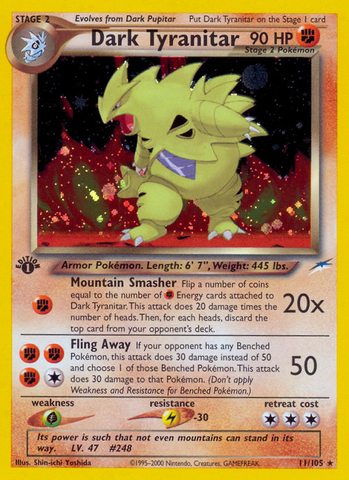 Dark Tyranitar (11/105) [Neo Destiny 1st Edition] - The Mythic Store | 24h Order Processing