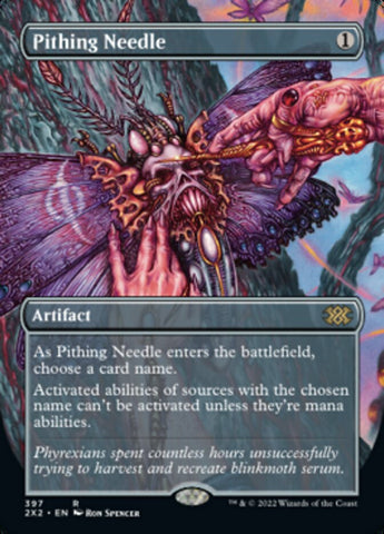Pithing Needle (Borderless Alternate Art) [Double Masters 2022] - The Mythic Store | 24h Order Processing