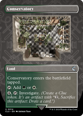 Conservatory (Borderless) [Ravnica: Clue Edition] - The Mythic Store | 24h Order Processing