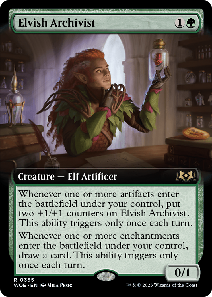 Elvish Archivist (Extended Art) [Wilds of Eldraine] - The Mythic Store | 24h Order Processing