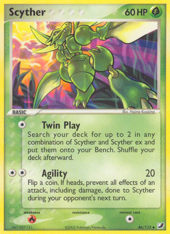 Scyther (46/115) [EX: Unseen Forces] - The Mythic Store | 24h Order Processing