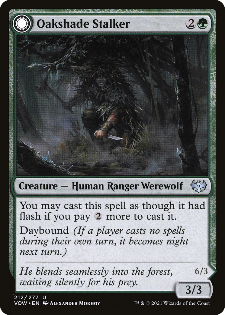 Oakshade Stalker // Moonlit Ambusher [Innistrad: Crimson Vow] - The Mythic Store | 24h Order Processing
