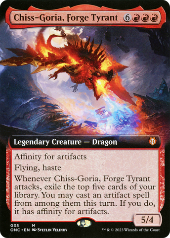 Chiss-Goria, Forge Tyrant (Extended Art) [Phyrexia: All Will Be One Commander] - The Mythic Store | 24h Order Processing
