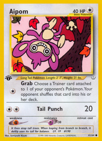 Aipom (41/64) [Neo Revelation 1st Edition] - The Mythic Store | 24h Order Processing