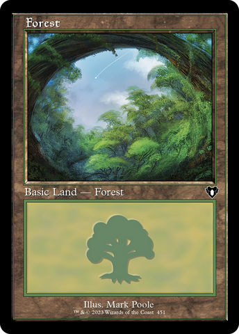 Forest (451) (Retro) [Commander Masters] - The Mythic Store | 24h Order Processing