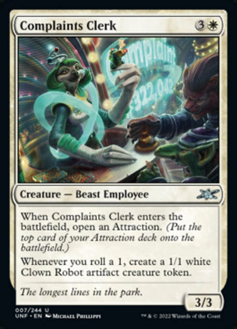 Complaints Clerk [Unfinity] - The Mythic Store | 24h Order Processing