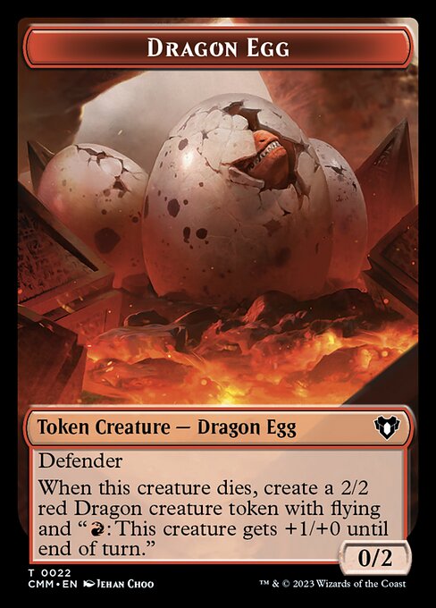 The Monarch // Dragon Egg Double-Sided Token [Commander Masters Tokens] - The Mythic Store | 24h Order Processing