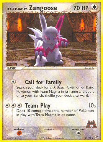 Team Magma's Zangoose (23/95) [EX: Team Magma vs Team Aqua] - The Mythic Store | 24h Order Processing