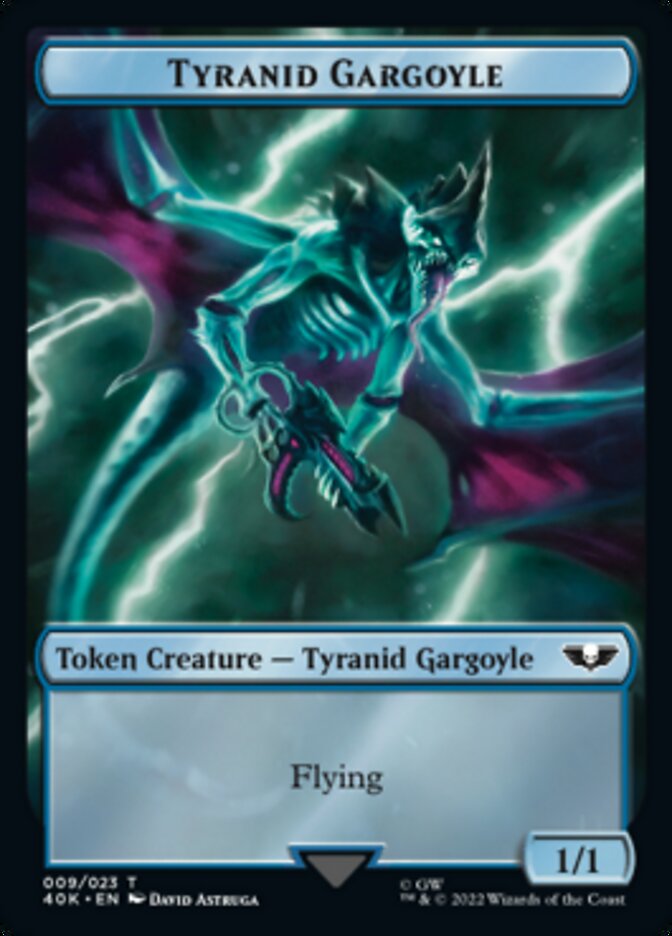 Tyranid (017) // Tyranid Gargoyle Double-Sided Token (Surge Foil) [Warhammer 40,000 Tokens] - The Mythic Store | 24h Order Processing