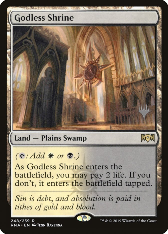 Godless Shrine (Promo Pack) [Ravnica Allegiance Promos] - The Mythic Store | 24h Order Processing