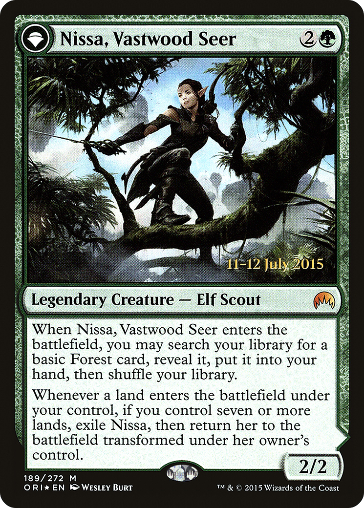 Nissa, Vastwood Seer // Nissa, Sage Animist [Magic Origins Prerelease Promos] - The Mythic Store | 24h Order Processing