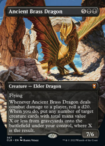Ancient Brass Dragon (Borderless Alternate Art) [Commander Legends: Battle for Baldur's Gate] - The Mythic Store | 24h Order Processing