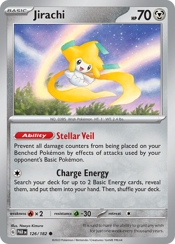 Jirachi (126/182) [Scarlet & Violet: Paradox Rift] - The Mythic Store | 24h Order Processing