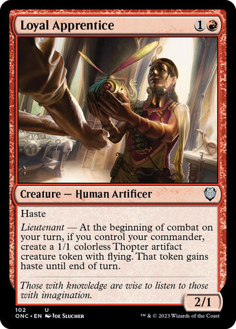 Loyal Apprentice [Phyrexia: All Will Be One Commander] - The Mythic Store | 24h Order Processing