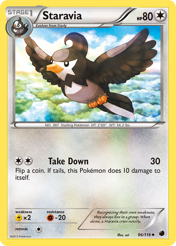 Staravia (96/116) [Black & White: Plasma Freeze] - The Mythic Store | 24h Order Processing