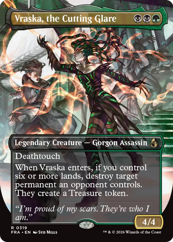 Vraska, the Cutting Glare (Borderless) [Reality Fracture] - The Mythic Store | 24h Order Processing