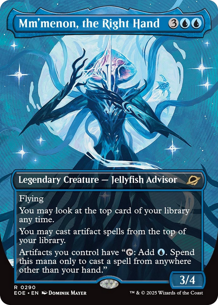 Mm'menon, the Right Hand (Borderless) [Edge of Eternities] - The Mythic Store | 24h Order Processing