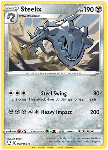 Steelix (099/163) [Sword & Shield: Battle Styles] - The Mythic Store | 24h Order Processing
