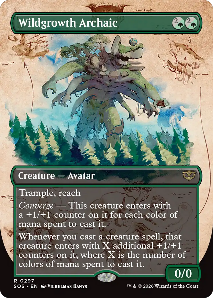 Wildgrowth Archaic (Borderless) [Secrets of Strixhaven] - The Mythic Store | 24h Order Processing