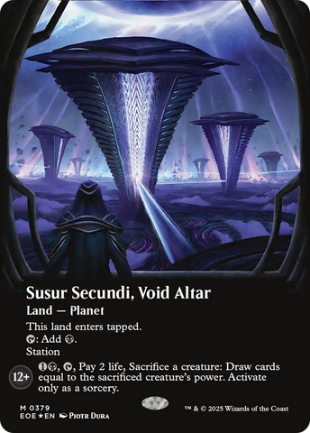 Susur Secundi, Void Altar (Borderless) (Galaxy Foil) [Edge of Eternities] - The Mythic Store | 24h Order Processing