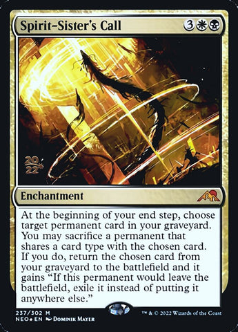 Spirit-Sister's Call [Kamigawa: Neon Dynasty Prerelease Promos] - The Mythic Store | 24h Order Processing