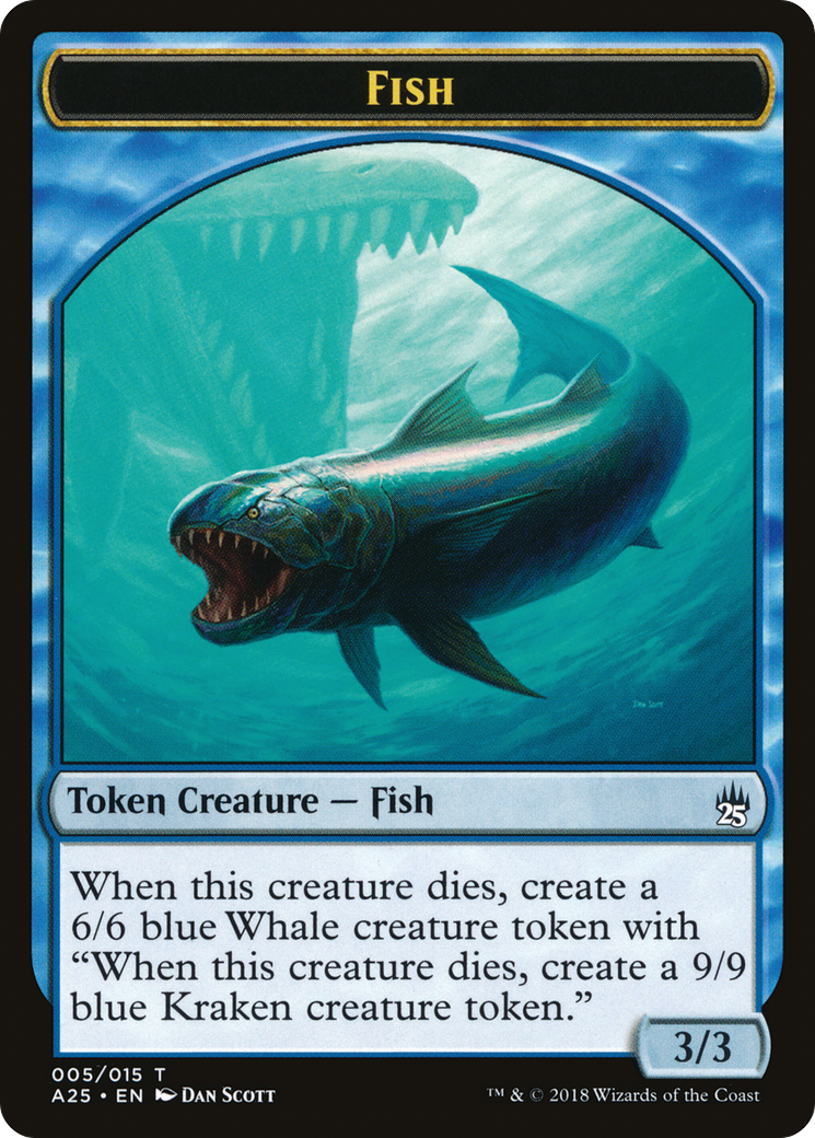 Fish // Kraken Double-Sided Token [Masters 25 Tokens] - The Mythic Store | 24h Order Processing