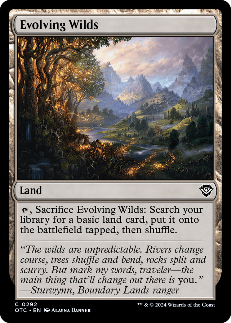 Evolving Wilds [Outlaws of Thunder Junction Commander] - The Mythic Store | 24h Order Processing