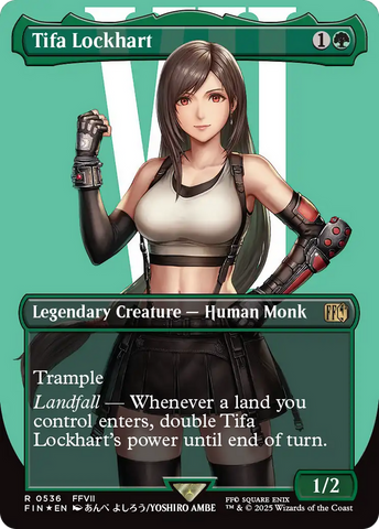 Tifa Lockhart (Borderless) (Surge Foil) [FINAL FANTASY] - The Mythic Store | 24h Order Processing
