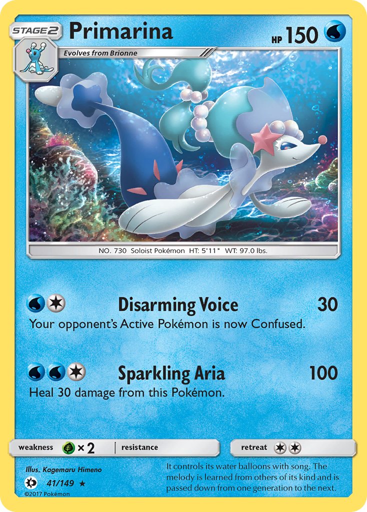 Primarina (41/149) (Theme Deck Exclusive) [Sun & Moon: Base Set] - The Mythic Store | 24h Order Processing