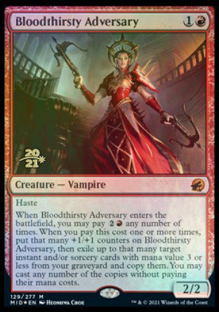 Bloodthirsty Adversary [Innistrad: Midnight Hunt Prerelease Promos] - The Mythic Store | 24h Order Processing