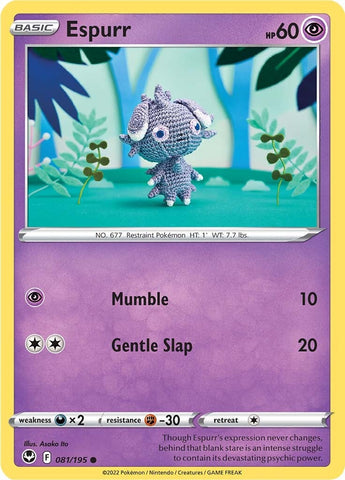 Espurr (081/195) [Sword & Shield: Silver Tempest] - The Mythic Store | 24h Order Processing