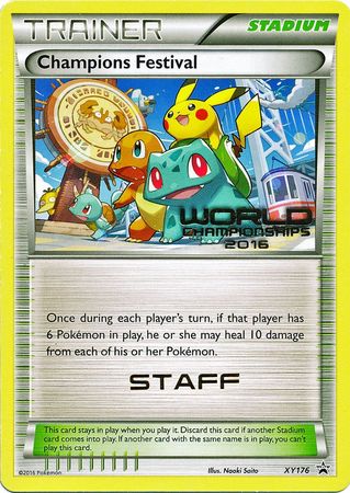 Champions Festival 2016 Staff (XY176) [XY: Black Star Promos] - The Mythic Store | 24h Order Processing