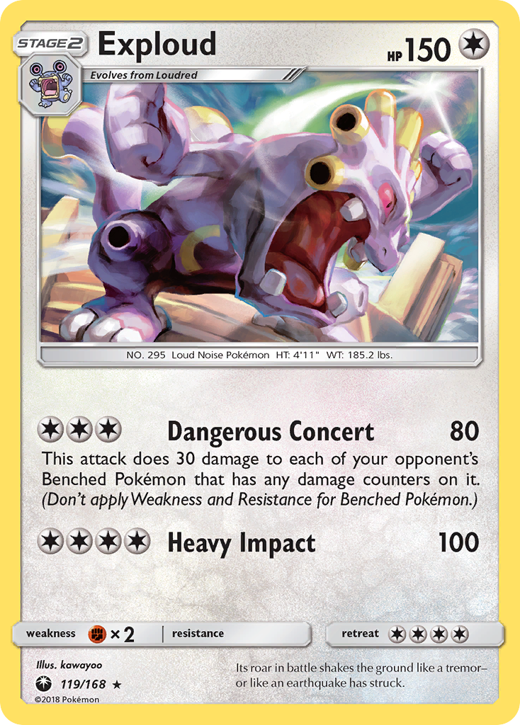 Exploud (119/168) [Sun & Moon: Celestial Storm] - The Mythic Store | 24h Order Processing
