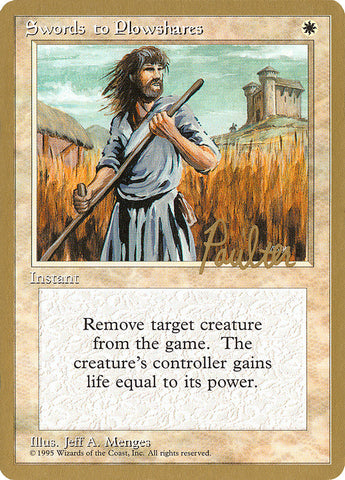 Swords to Plowshares (Preston Poulter) [Pro Tour Collector Set] - The Mythic Store | 24h Order Processing