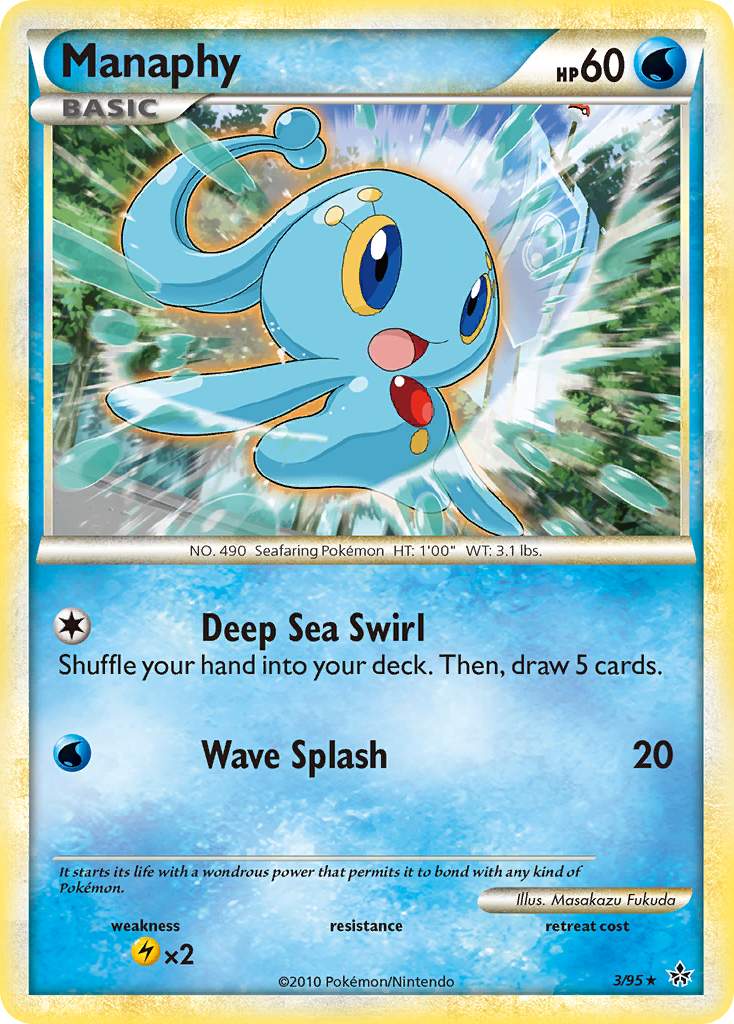 Manaphy (3/95) [HeartGold & SoulSilver: Unleashed] - The Mythic Store | 24h Order Processing