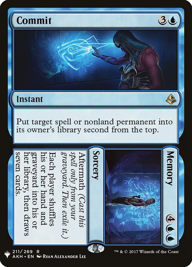 Commit // Memory [The List] - The Mythic Store | 24h Order Processing