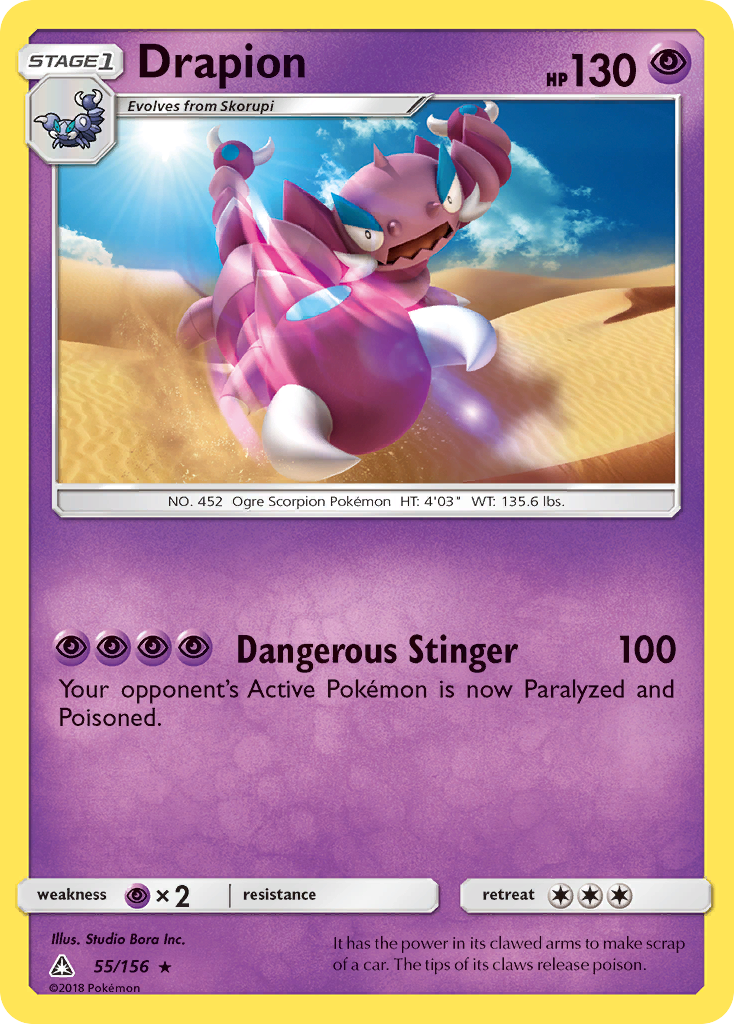 Drapion (55/156) [Sun & Moon: Ultra Prism] - The Mythic Store | 24h Order Processing
