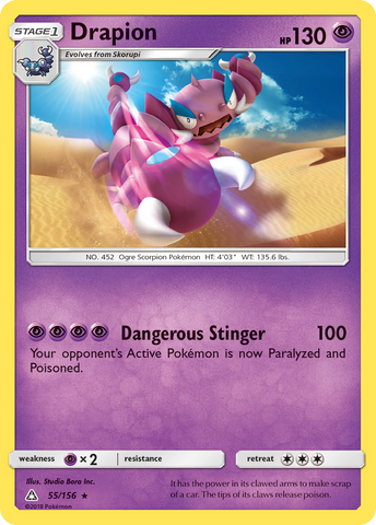 Drapion (55/156) [Sun & Moon: Ultra Prism] - The Mythic Store | 24h Order Processing