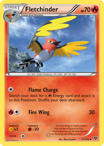 Fletchinder (27/146) [XY: Base Set] - The Mythic Store | 24h Order Processing