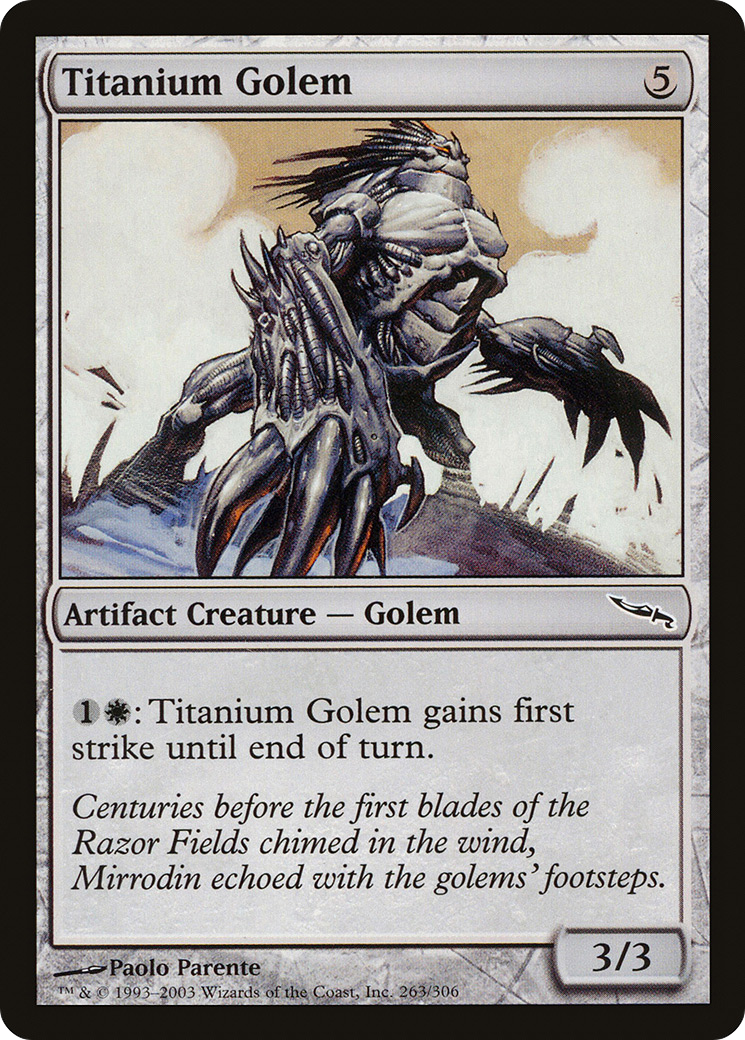 Titanium Golem [Mirrodin] - The Mythic Store | 24h Order Processing