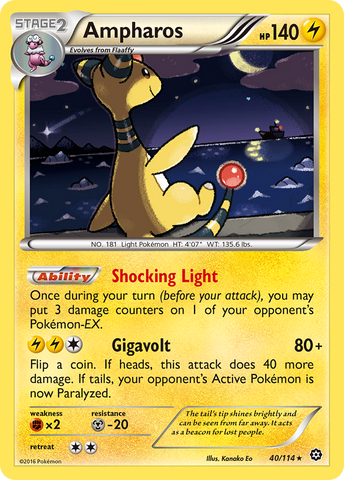 Ampharos (40/114) [XY: Steam Siege] - The Mythic Store | 24h Order Processing