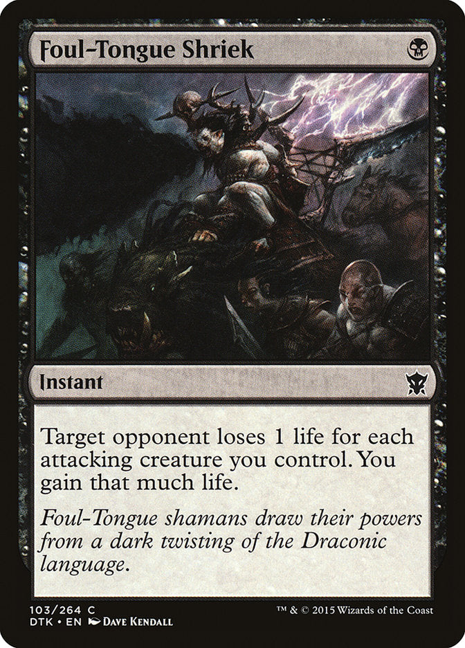 Foul-Tongue Shriek [Dragons of Tarkir] - The Mythic Store | 24h Order Processing