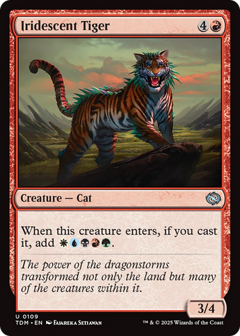 Iridescent Tiger [Tarkir: Dragonstorm] - The Mythic Store | 24h Order Processing