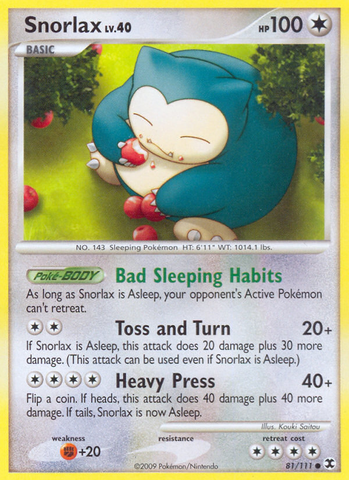 Snorlax (81/111) [Platinum: Rising Rivals] - The Mythic Store | 24h Order Processing