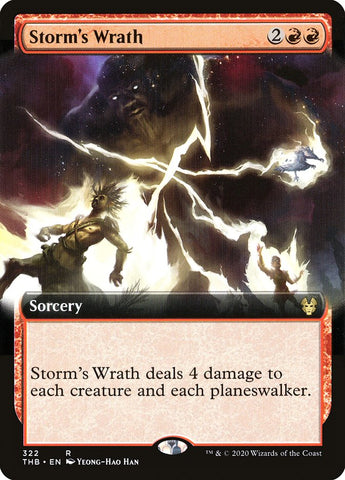 Storm's Wrath (Extended Art) [Theros Beyond Death] - The Mythic Store | 24h Order Processing