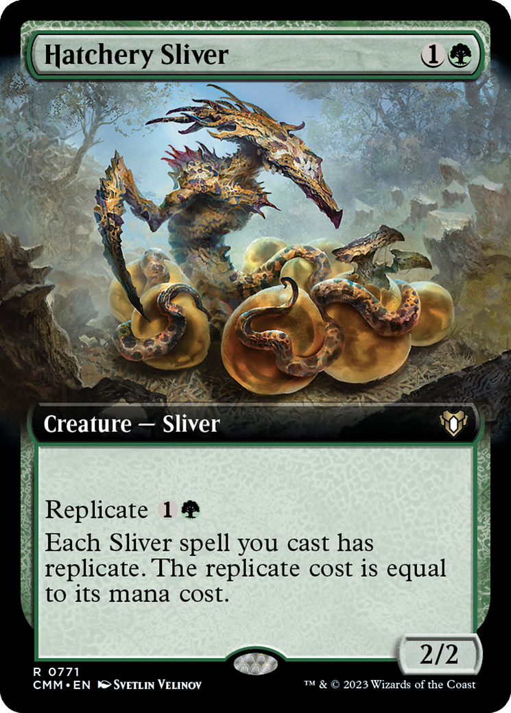 Hatchery Sliver (Extended Art) [Commander Masters] - The Mythic Store | 24h Order Processing